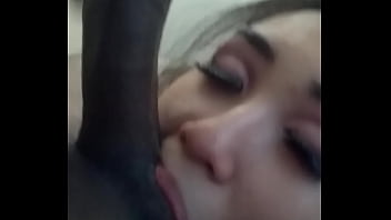 Eva yi stuffs black balls in her mouth